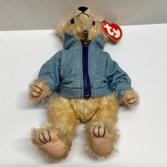 Vintage Ty Attic Treasures Logan Canada Jointed Teddy Bear Plush 2000 w/Tags - Picture 8 of 12